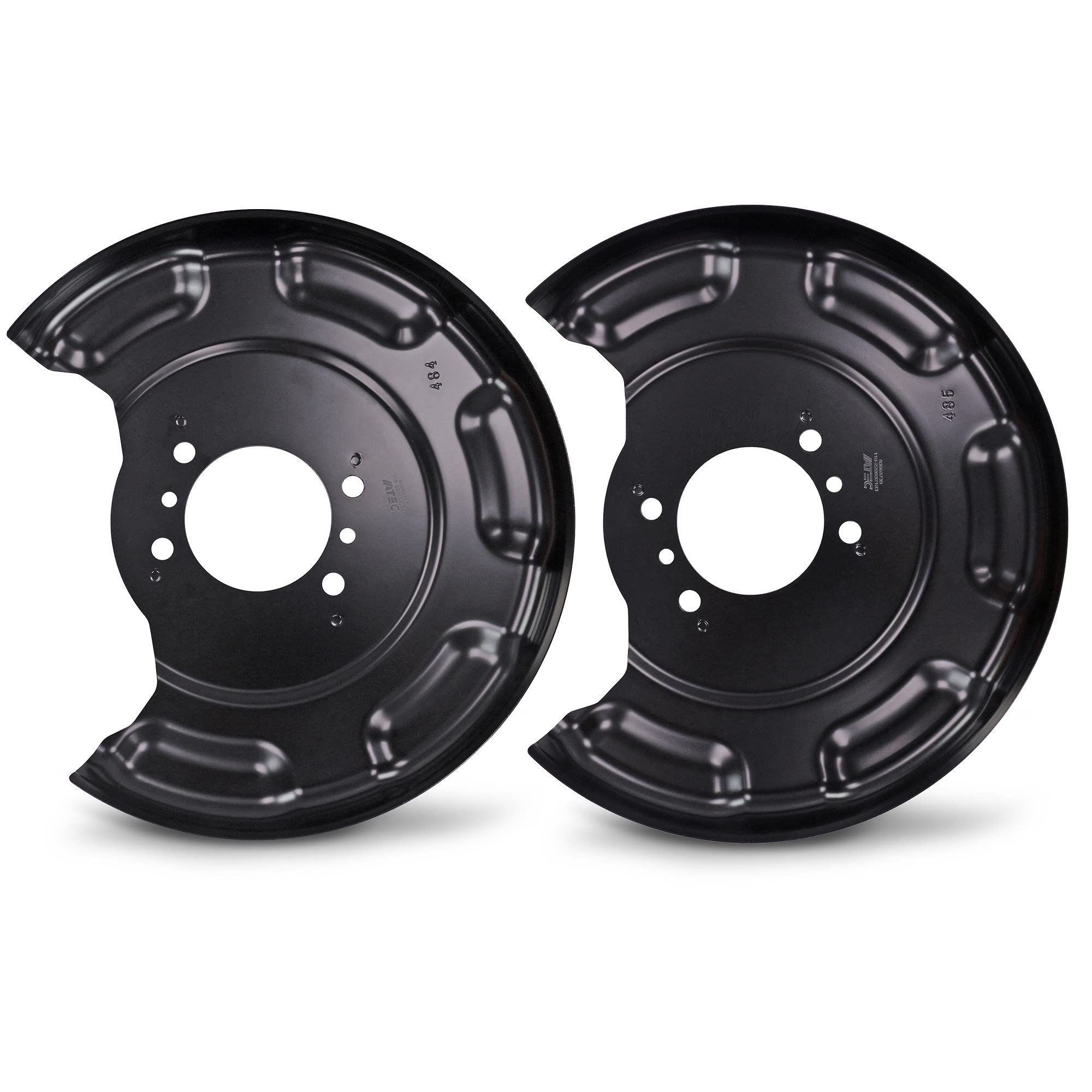 BESTPRICE 2x Ankerblech hinten links & rechts Spritzbelch Deckblech für Bremsscheibe Kompatibel mit HYUNDAI i20 ACTIVE (IB, GB), i20 II (GB, IB), i20 II Coupe (GB), i20 II Hatchback Van (GB, IB)