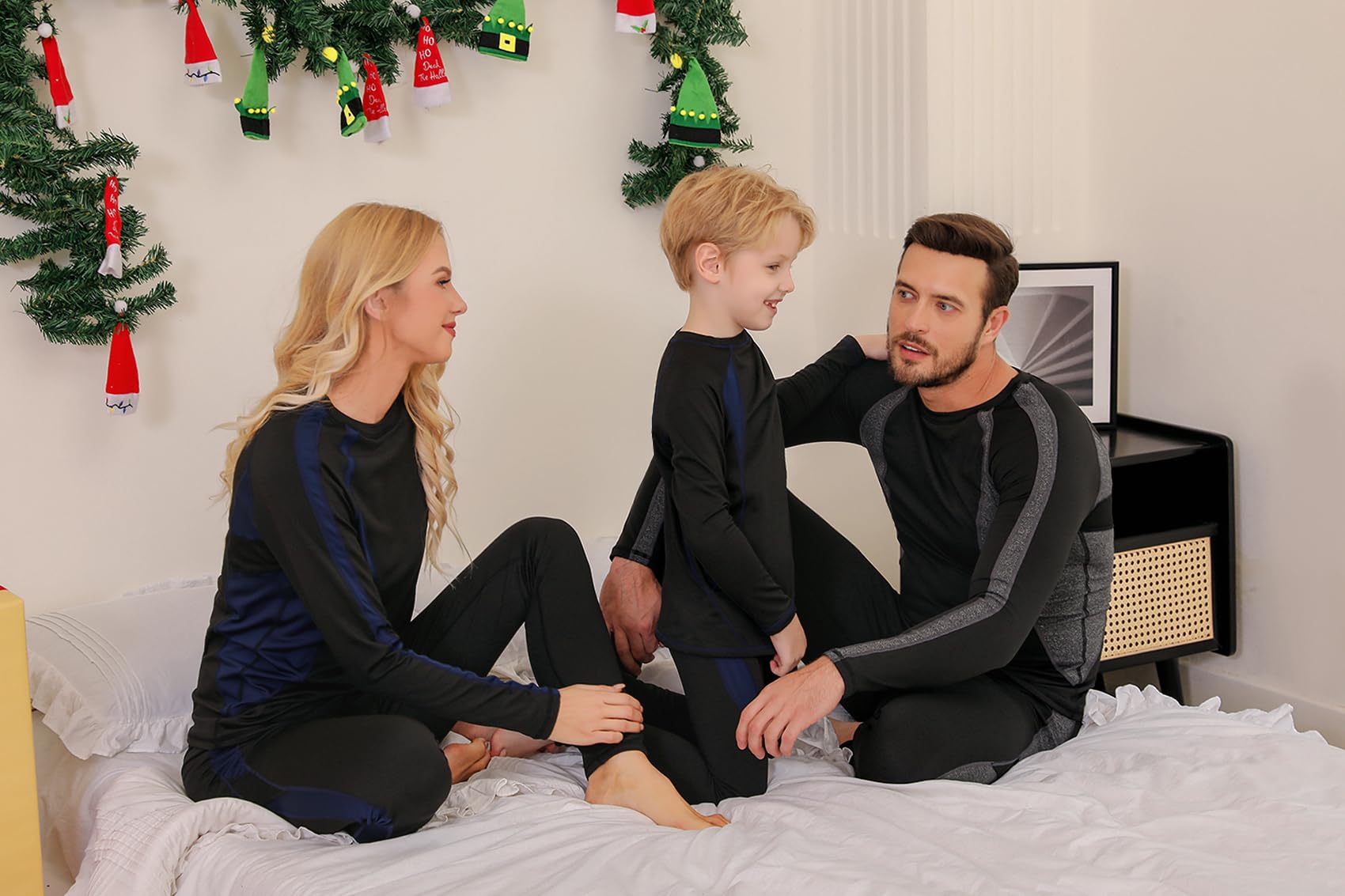 Terecey Ropa Interior Térmica para Niños Deportes Conjunto Térmico Manga Larga para Niños y Niñas Camiseta y Pantalon Térmica para Running Esquí Ciclismo