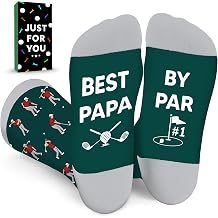 ZAGKOO Golf Socks for Men - Fun Gift for Golf Lovers, Teen Boys, Coaches, Dad, Husband - Birthday, Christmas, Valentine Gifts