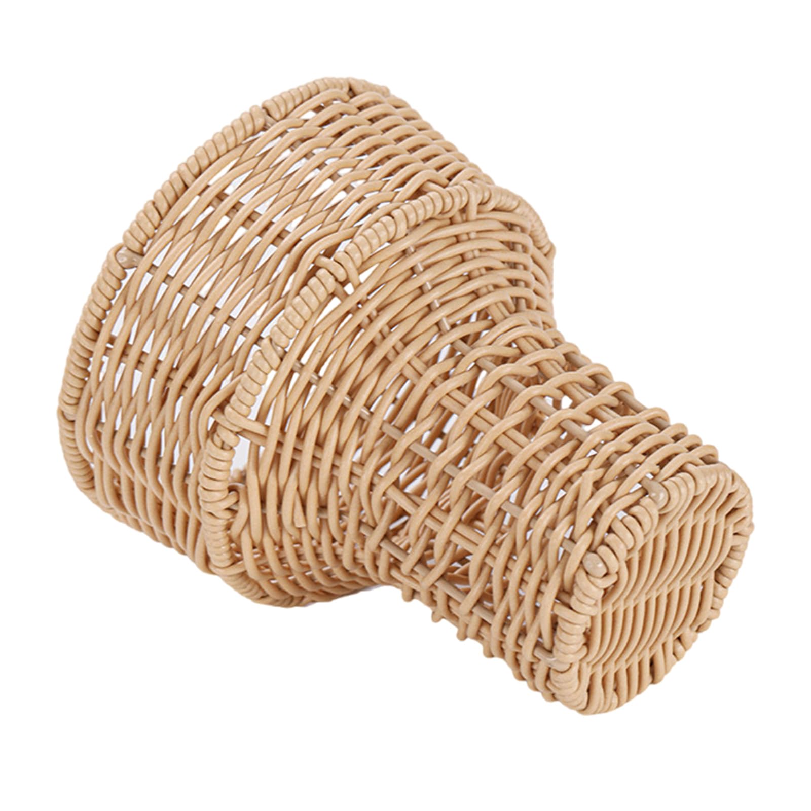 Wicker Color Ice Cream Flower Basket Florals Arrangement Bucket Handwoven for Outdoor Picnics and Beach Parties Wicker Ice Cream