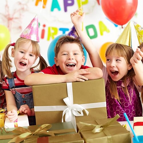 Miniatura 6 de Naler Papel de seda dorado, 60 hojas de papel de seda a granel para Navidad, manualidades, boda, fiesta, bricolaje, decoración de cumpleaños, 14 x