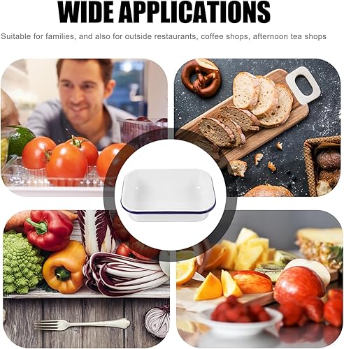 Vista 17 de Kichvoe Recipientes de alimentos para parrilla, bandeja para hornear panqueques, bandeja de almacenamiento resistente al desgaste, bandeja