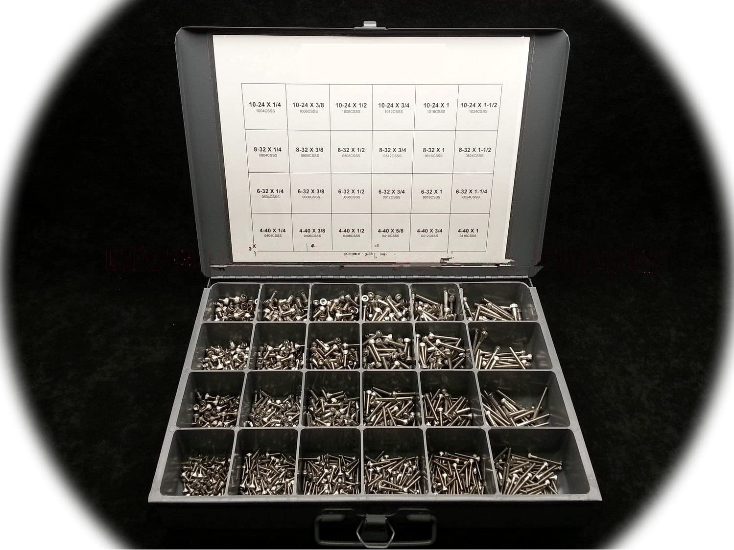 Socket Head Cap Screw/Allen Bolt Assortment/Kit 18-8 Stainless Steel Small Hardware Fastener Kit Set RV9189S