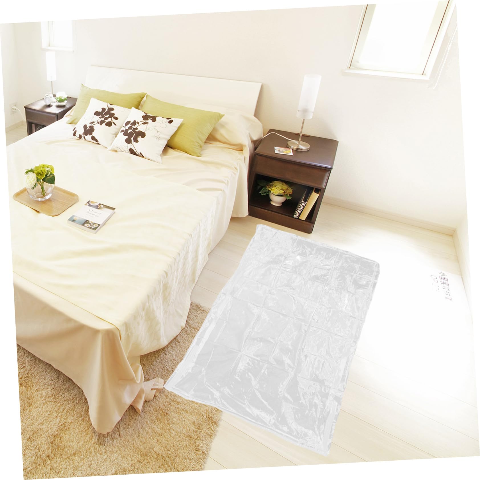 AUTSUPPL Zipper Mattress Cover Breathable Bed for Mattresses up to High for Families Pets and Easy Installation