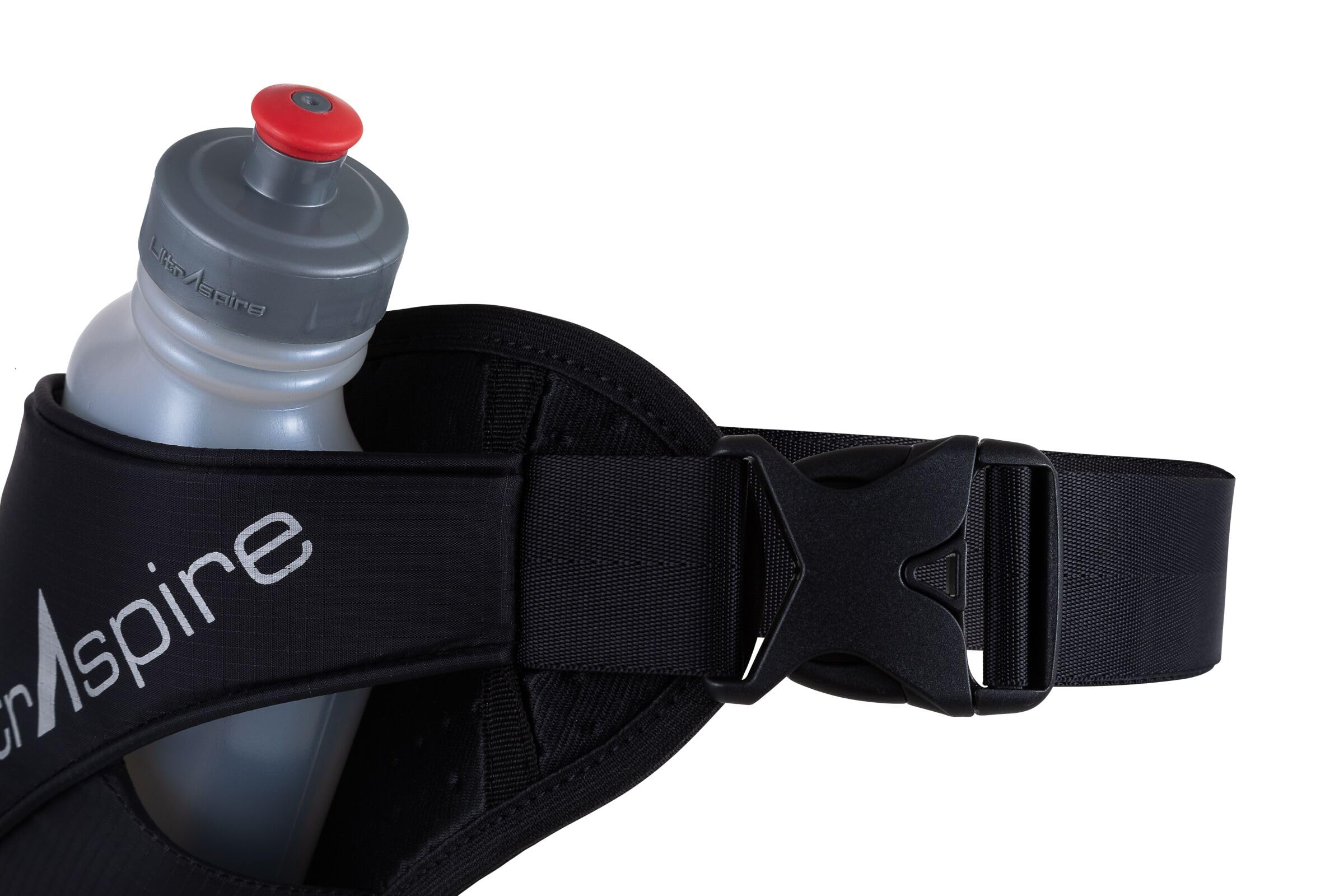 Ultraspire Essential Bottle Pack Hydration Belt, 2.0 Pitch Black, Universal (Waist Size: 28″-40″)