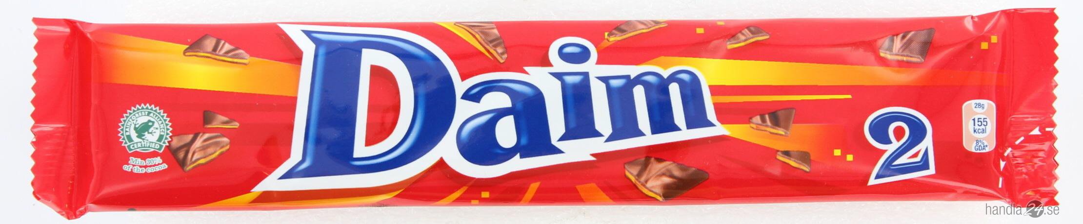 4 Bars x 56g of Marabou Daim - Original - Swedish - Milk Chocolate