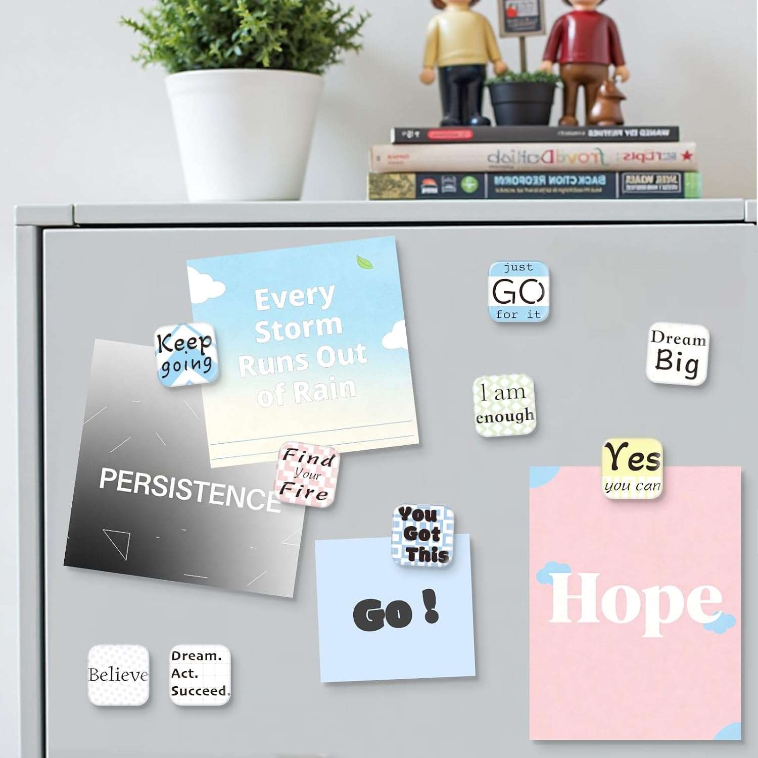 16 Pcs Inspirational Resin Fridge Magnets, Refrigerator Magnets image 2