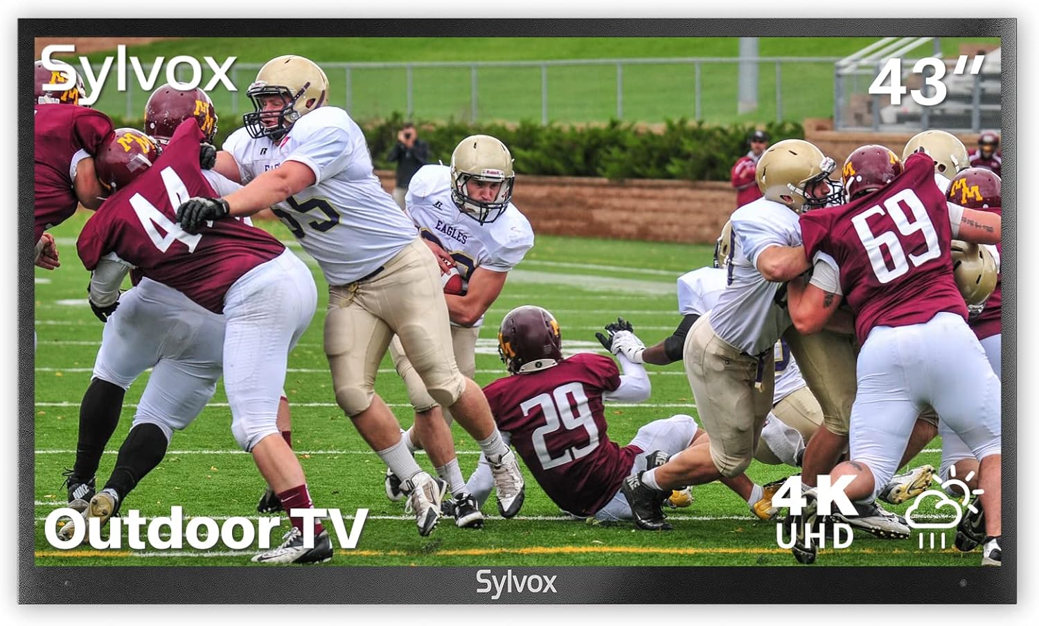 SYLVOX Outdoor TV, 43 inch Waterproof 4K Smart TV, Outdoor