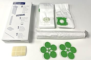 SEBO 5828AM Service Box with Sealing Strip for X Series Not X7 or X8 Vacuum with 8 Filter Bags, Exhaust Filter, Electrostatic Microfilter and Sealing Strip