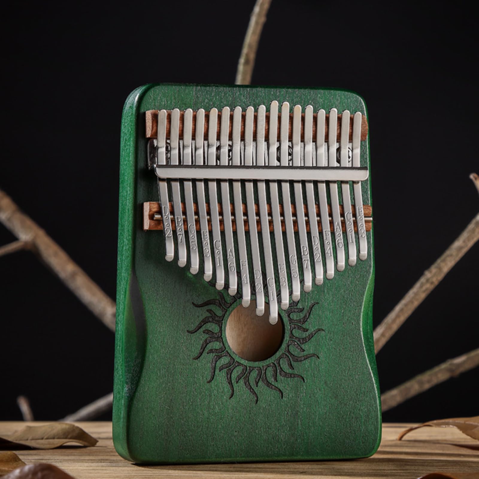 Pianoforte portatile in legno a 17/21 tasti, piccolo strumento musicale portatile per bambini e principianti