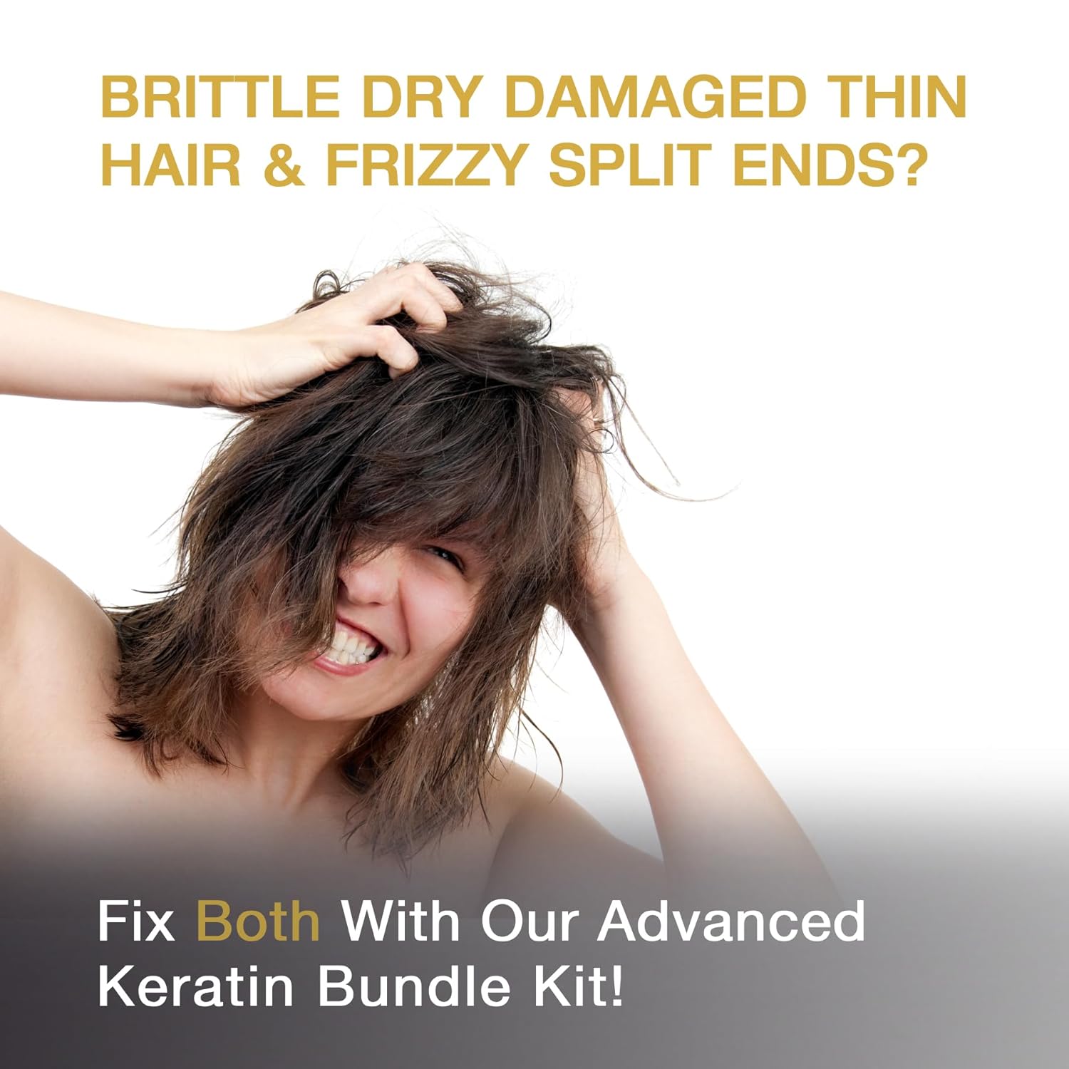 VITAMINS hair cosmetics Keratin Thin Hair Leave-In Conditioner & Hair Mask Travel Kit - Hydrating No Rinse Cream & Deep Conditioning Hair Mask for Thin Fine Hair - Pro Salon Care for Dry Damaged Hair
