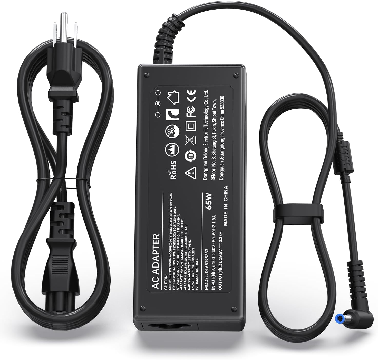 45W HP Laptop Charger 19.5V 2.31A Power Supply for HP Probook 430 440 450 455 470 250 G3 G4 G5 G6 G7 Stream 11 13 14 Elitebook 820 840 850 Pavilion X360 111 1 5.1 x 13 cm. 5 HP Adapters (4.5 x 3 mm