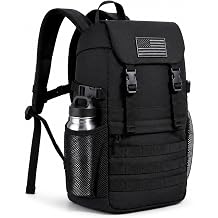 Small Black Tactical Backpack 20L Military Daypack, For men