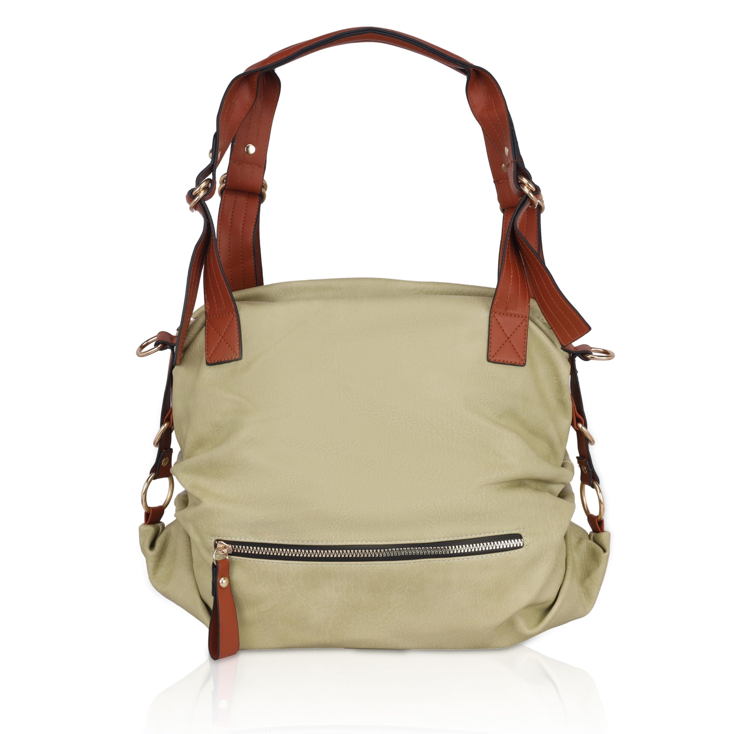 DAZZLE Pu Leather Signature Elegance Long-Handled Pu Ladies Tote Bag With Generous Space And Multiple Pockets (Green) (B0CVMSQVVX) Amazon Price History, Amazon Price Tracker