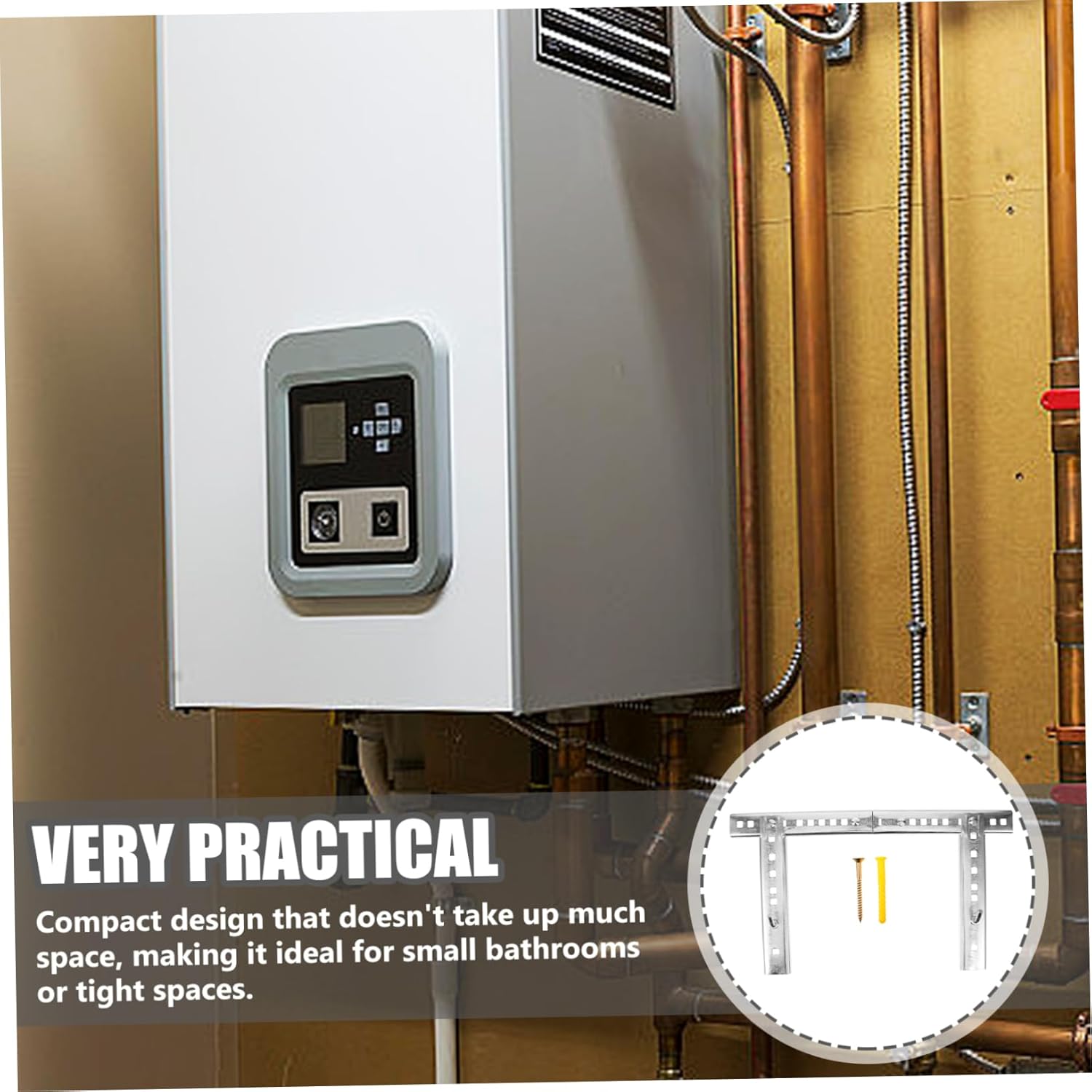 ARTIBETTER Water Heater Stand for Cylindrical Electric Heaters Wall Mount Bracket Easy Installation Suitable for Hollow Walls