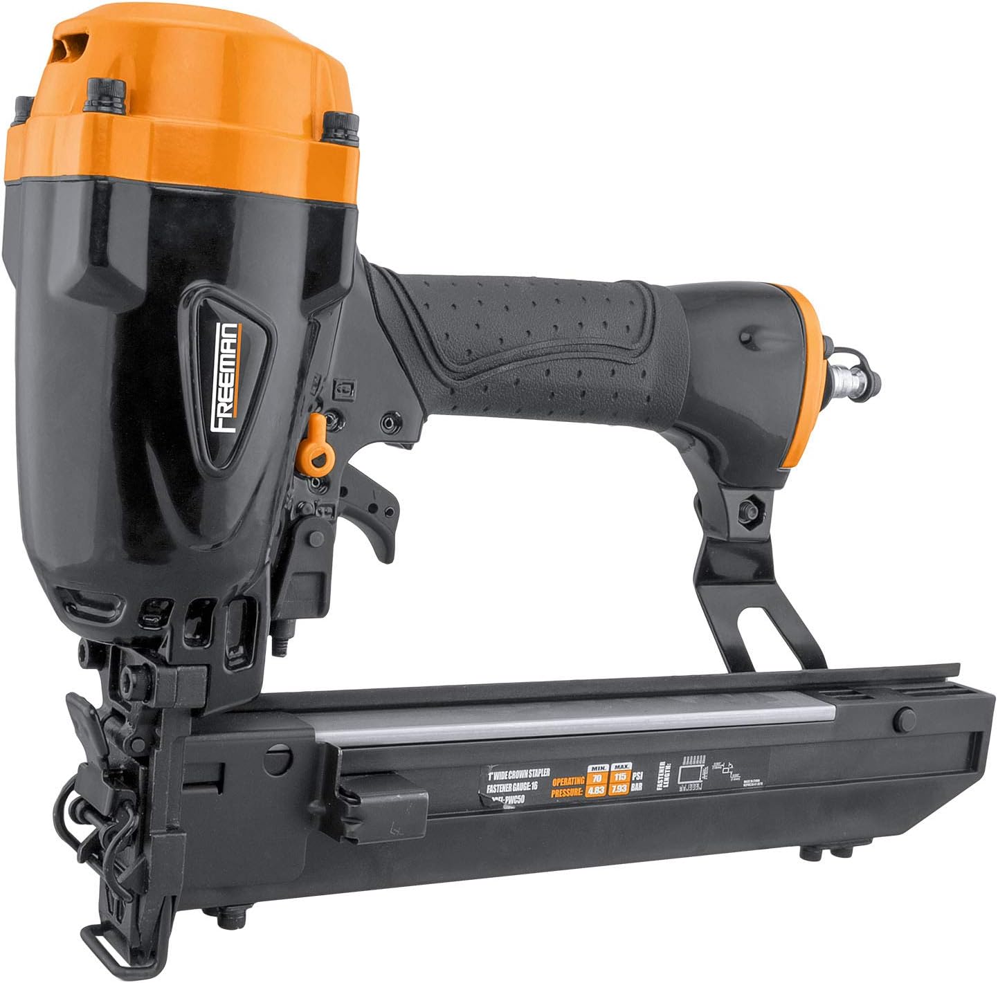 Freeman PWC50 Pneumatic 16 Gauge 1" Wide Crown Stapler for Senco P Type Staples