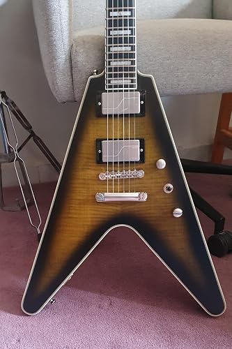 Amazon | Epiphone Flying V Prophecy, イエロータイガーエイジド