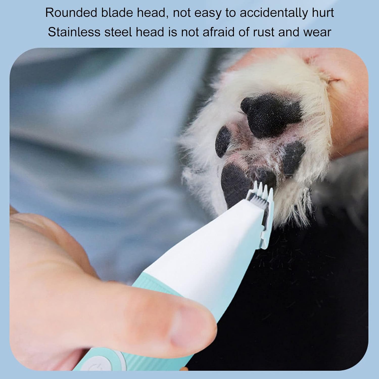 Professional Dog Clippers Grooming Kit 4 Blade Heads with Comfortable Grip for Pet Hair Trimming