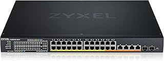ZYXEL 30-Port PoE Switch Multi-Gigabit Ethernet Smart (XMG1930-30HP) - Managed, with 20x PoE+, 8X PoE++ @ 700W, 2X 10G RJ45, 2X 10G SFP+, Nebula Cloud Opt, Rackmount, Limited Lifetime Protection