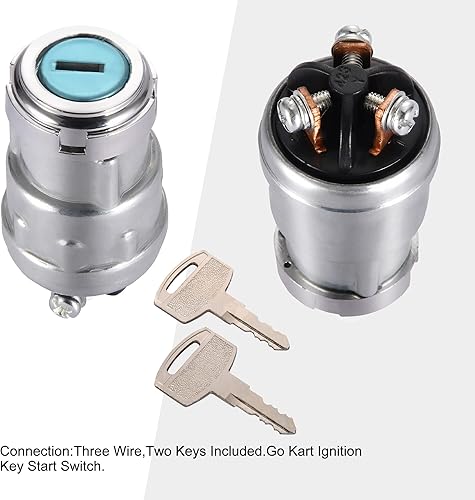 Miniatura 3 de GOOFIT Juego de llaves de encendido de 3 cables de repuesto para motocicleta de 50 cc, 90 cc, 110 cc, 125 cc, 150 cc, 250 cc, Go Kart, scooter,