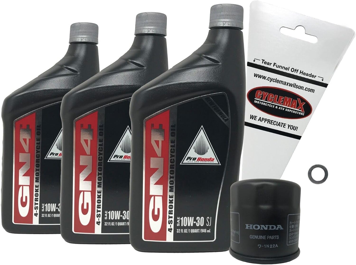 CYCLEMAX Oil Change Kit Compatible with 2017-2023 Honda Rebel CMX500