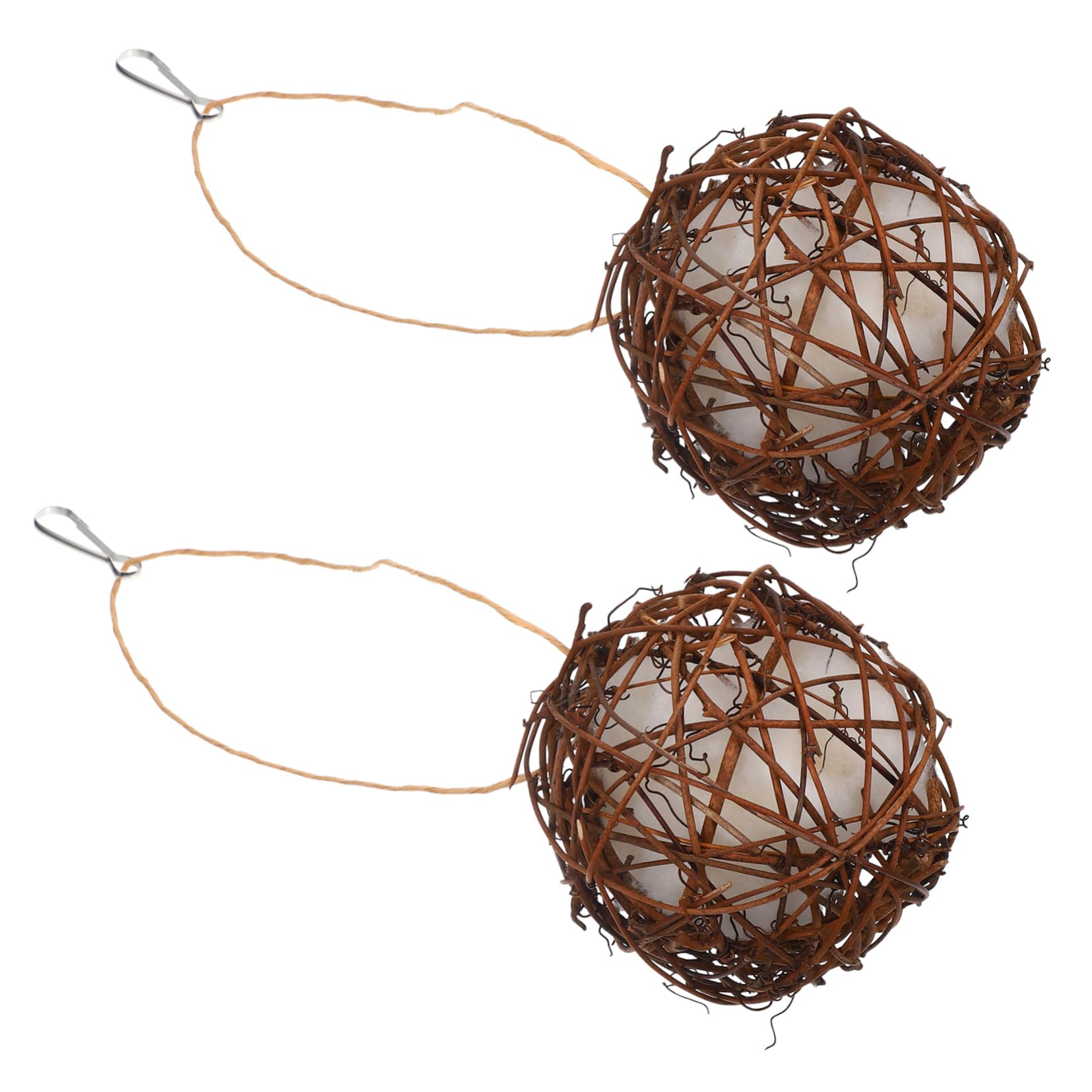 HANABASS 10pièces Jouets à Mordre pour Oiseaux De Fourrage Résistantes pour Perruches Et Petits Animaux Matériau De Nidification Naturel