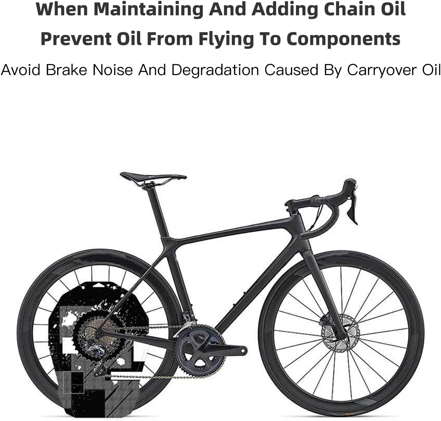 Bike Disc Brake Cover, Anti Oil Guard for Disc Brakes, Bike Disc Brake Neoprene Protective Covers, Oil Splash Guard Cycling Brake System