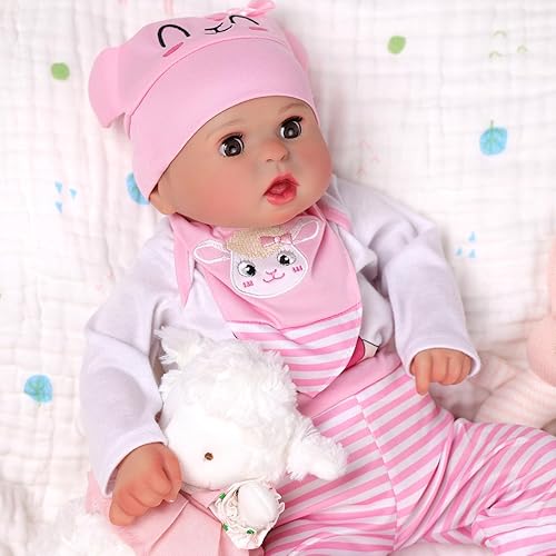 Miniatura 3 de BABESIDE Muñeca realista con ojos abiertos y cerrados – Bailyn, muñecas de bebé Reborn de 20 pulgadas con accesorios de juguete, juego de regalo