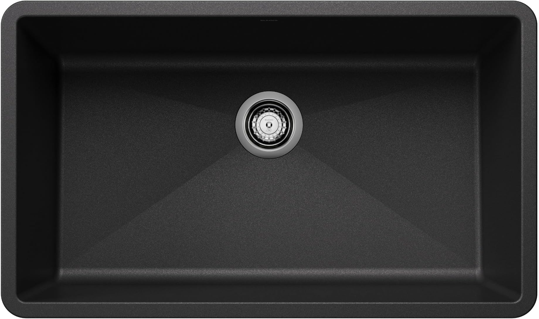 BLANCO 440149 PRECIS SILGRANIT 32" Single Bowl Undermount Kitchen Sink, Anthracite