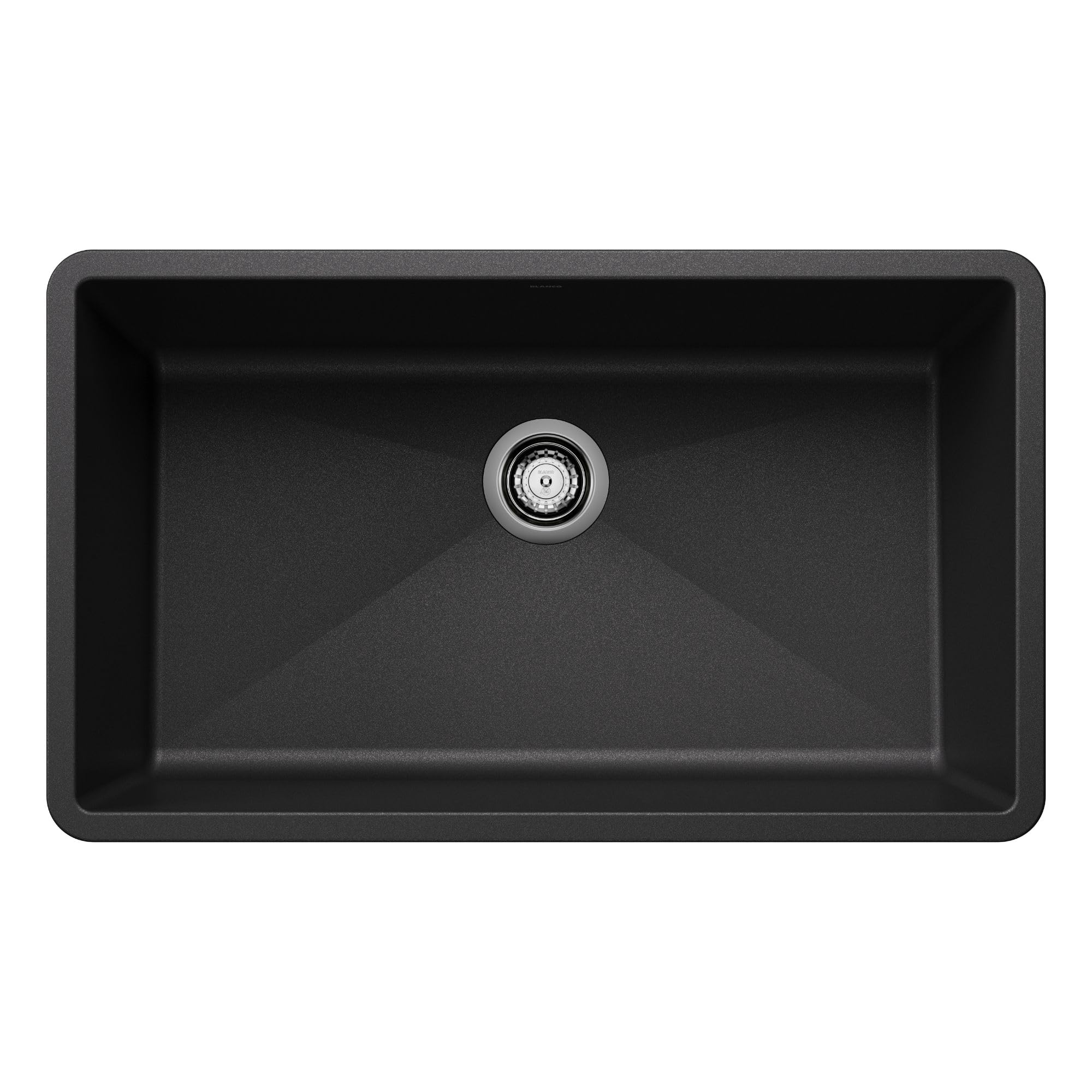 Anthracite 440149 PRECIS SILGRANIT Super Single Undermount Kitchen Sink, 32" X 19"