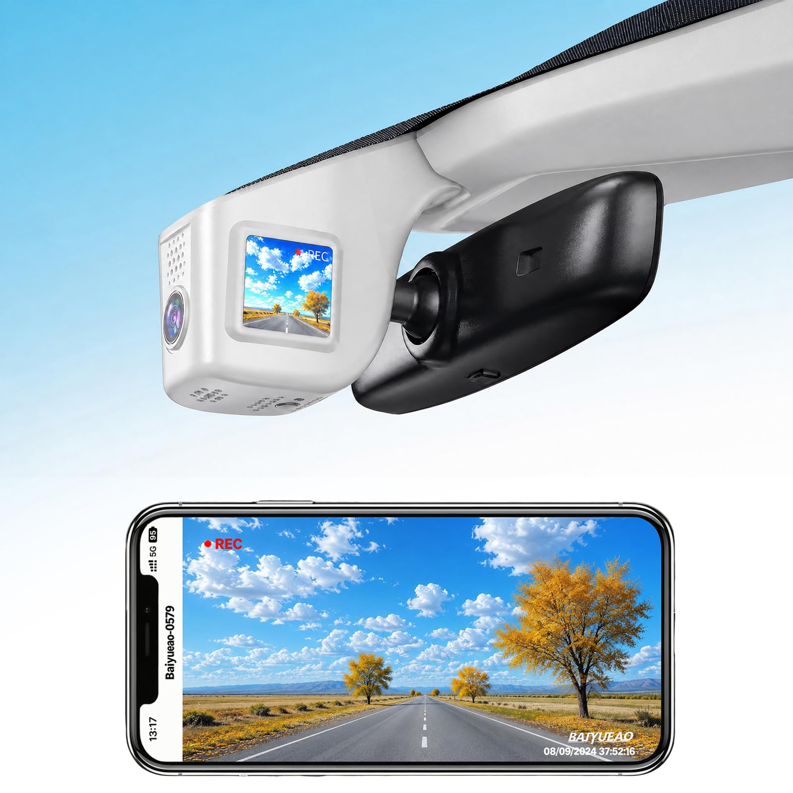 Cámara oculta 3K para Audi A3 A4 Q5 con WiFi 6 y gran angular 170° 3