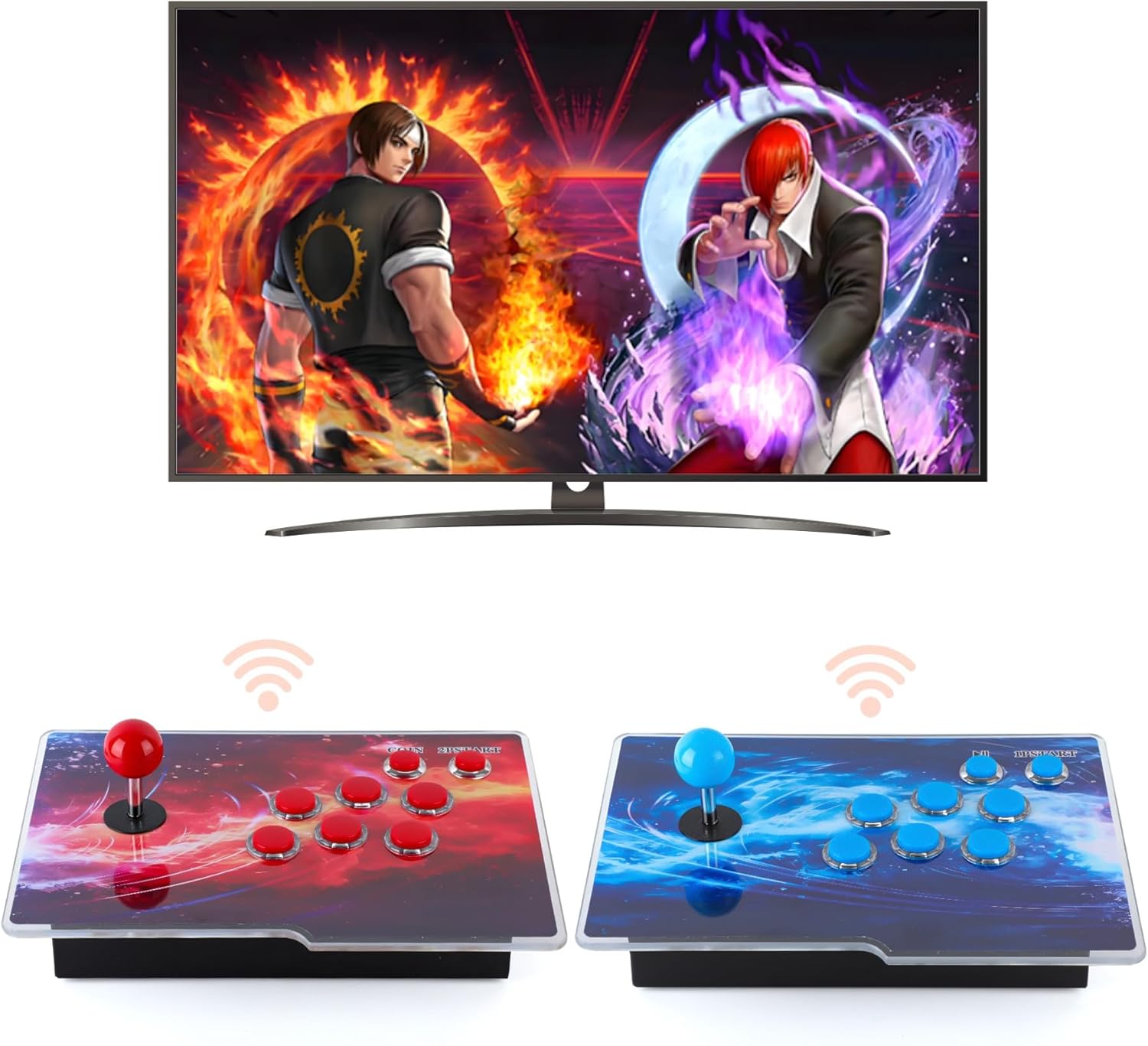 ?10000 3d games in 1? pandora box arcade console – retro video game machine with dual joysticks, 3d system, 4-player support, hdmi/vga compatible, save & search features (3d 10000 games separate)