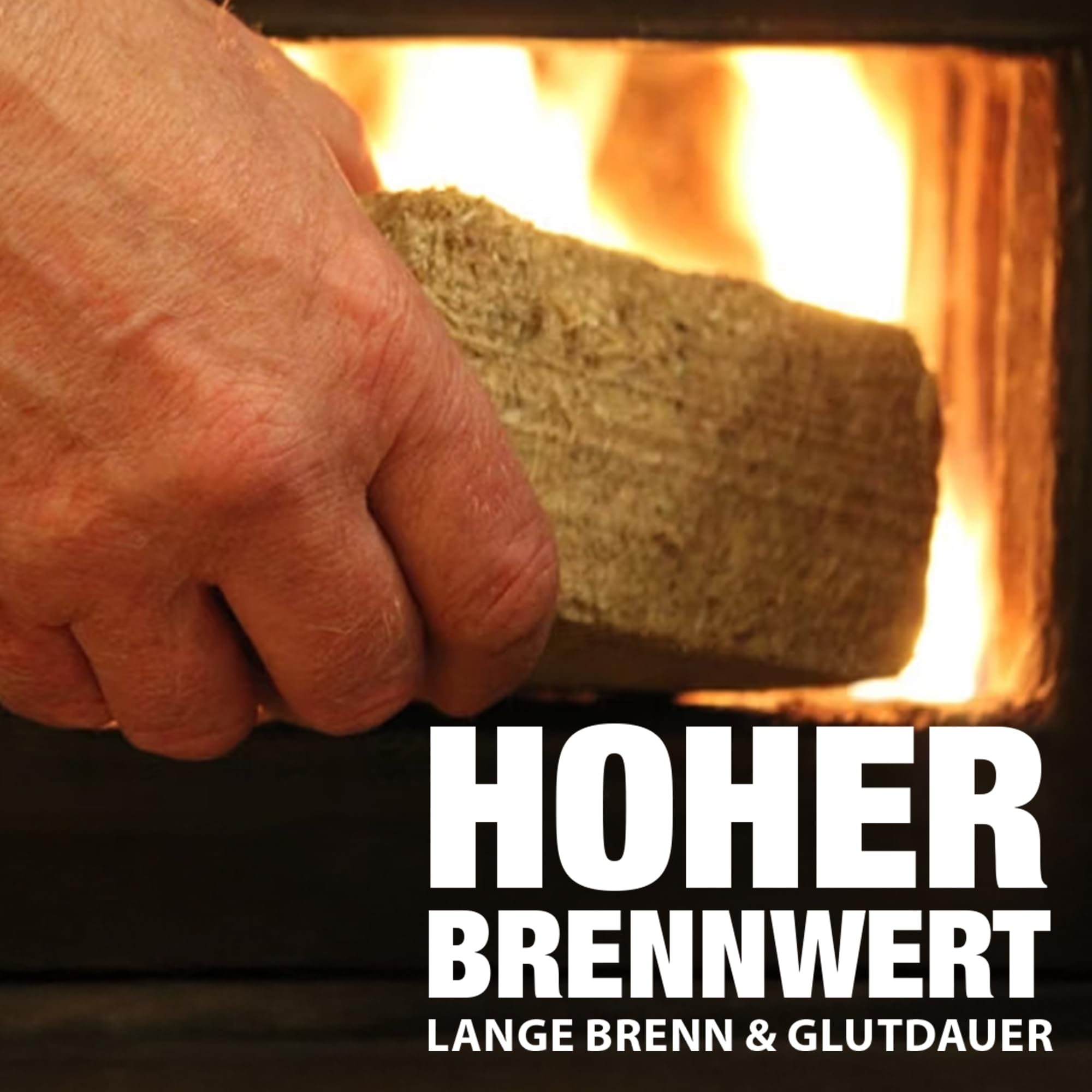 30kg RUF Hartholz Briketts Buche & Eiche Holz - Nachhaltige Holzbriketts ohne Bindemittel, ohne chemische Zusätze, CO2-neutral, hohe Wärmeleistung, für Kamin, Kachelofen, Ofen, Grill und Feuerschalen
