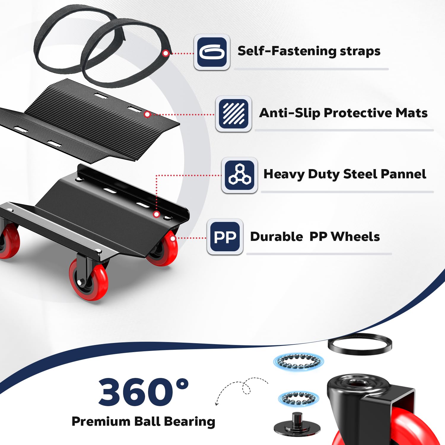 Heavy Duty Snowmobile Dolly - Protect Your Ride -3