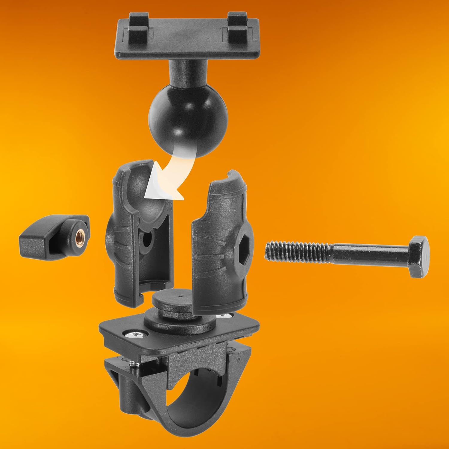 iBOLT Quad Tablet Tower Stand- Point of Purchase/POS Mount - with 4 TabDock Holders Perfect for Multiple delivery Applications (DoorDash, Uber eats, Postmates, etc.) Fits 7 to 10 inch Tablets