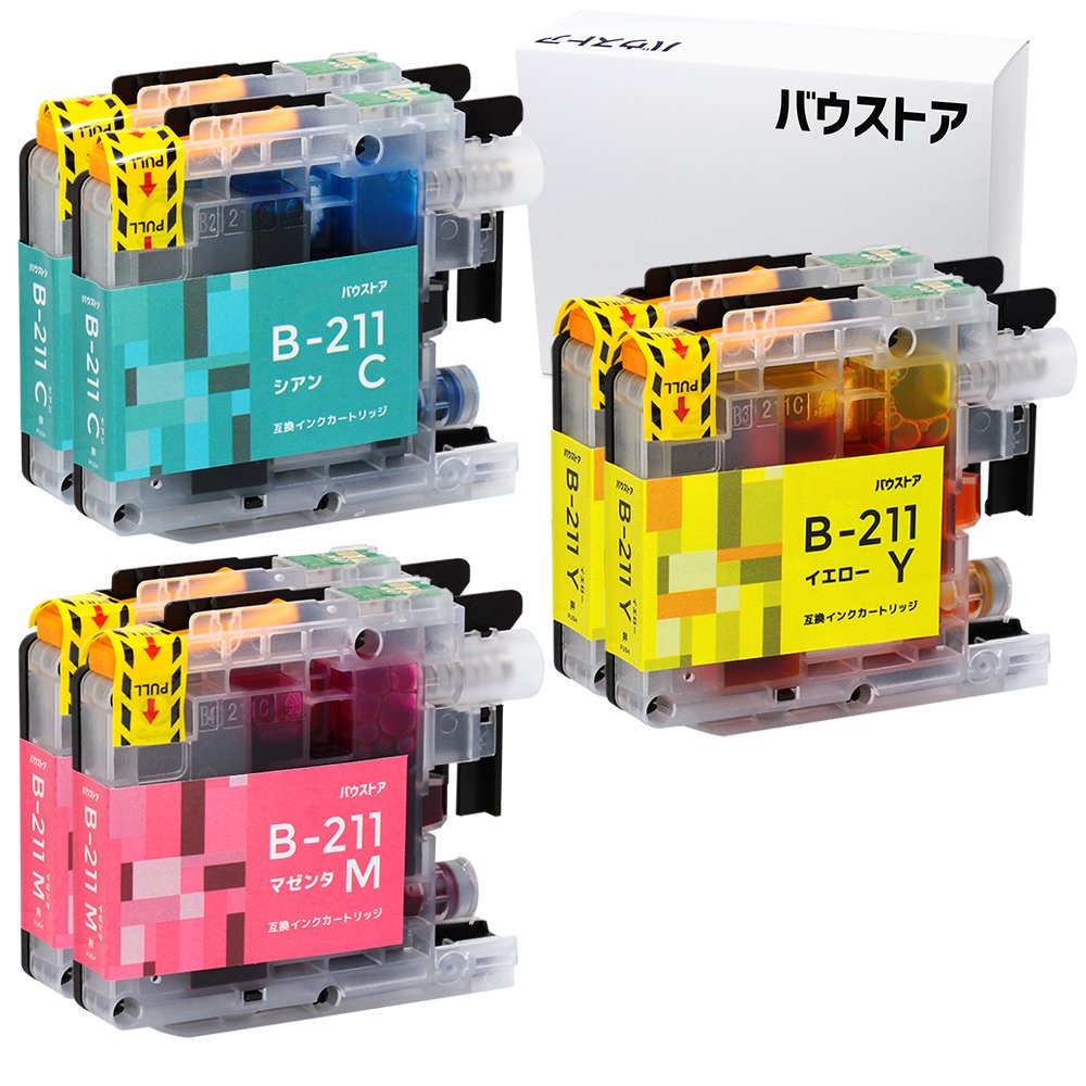 Amazon.co.jp: Brother LC211 シアン・マゼンタ・イエロー 6個