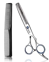 Vista 11 de Tijeras de adelgazamiento de cabello ULG, tijeras de corte de dientes profesionales para barbero, tijeras de peluquería texturizantes de salón, hoja
