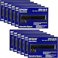 Vista 1 de Epson (ERC-22B) - Paquete de 12 cartuchos de cinta negra para M-180, M-181, M-183, M-185 (E65103)