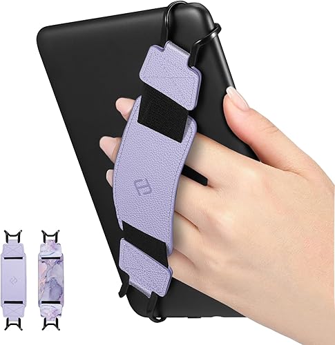 Miniatura 7 de FINTIE Correa de mano para Kindle eReaders Fire de 6 a 8 pulgadas, paquete de 2, soporte de agarre ligero y seguro de alta elasticidad para
