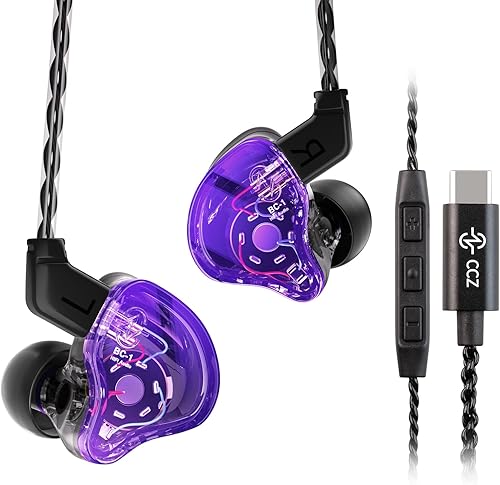 Miniatura 29 de YINYOO Easy KZ ZST Armadura Híbrida Colorida con Auriculares Intrauriculares Dinámicos 1BA+1DD HiFi (Colorido Sin micrófono) KZ Monitores Varios