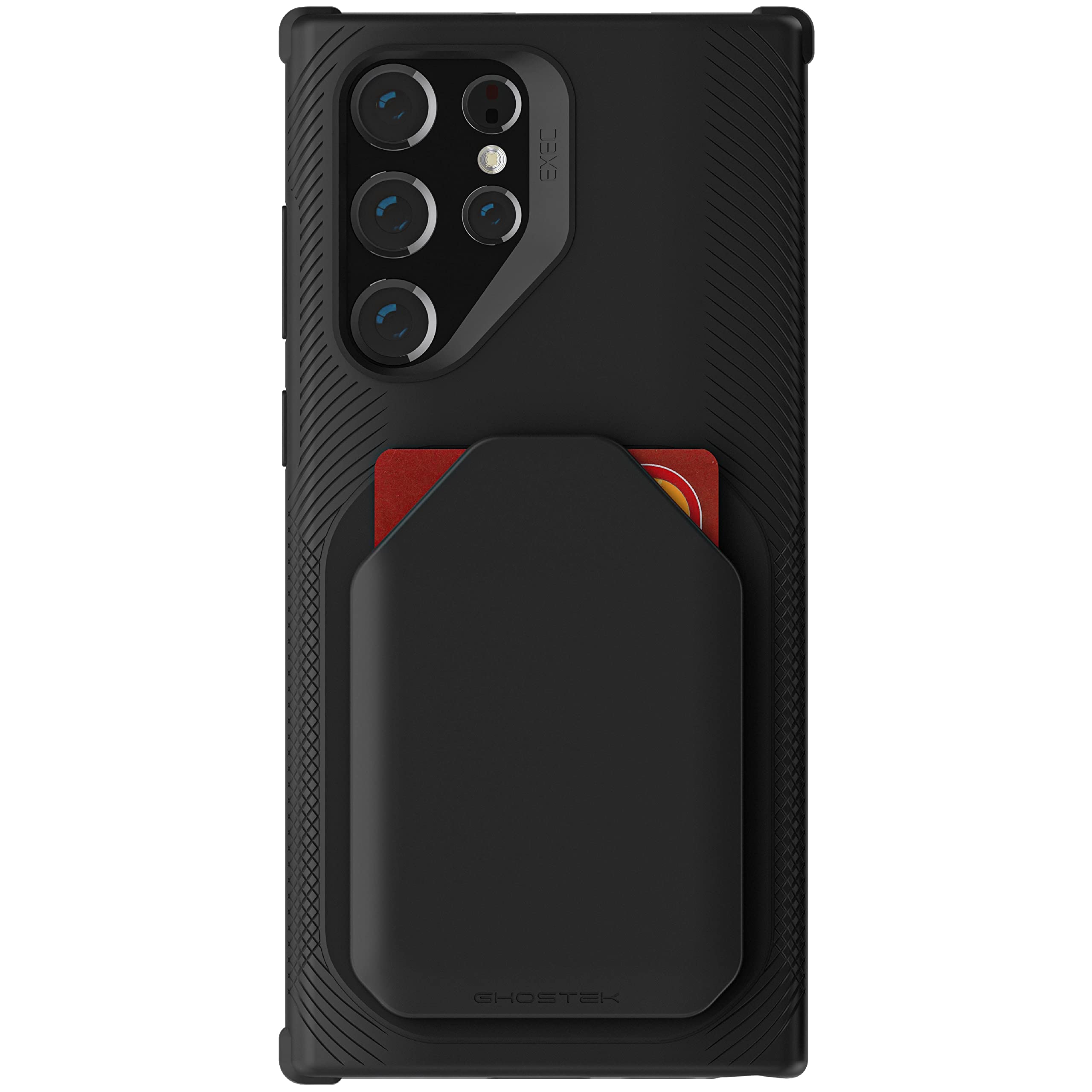 Ghostek EXEC Galaxy S22+ Wallet Case with Credit Card Holder Works with Magnetic Car Vent Mounts Easily Detachable for Wireless Charging Designed for 2022 Samsung Galaxy S22 Plus 5G (6.6 Inch) (Black)