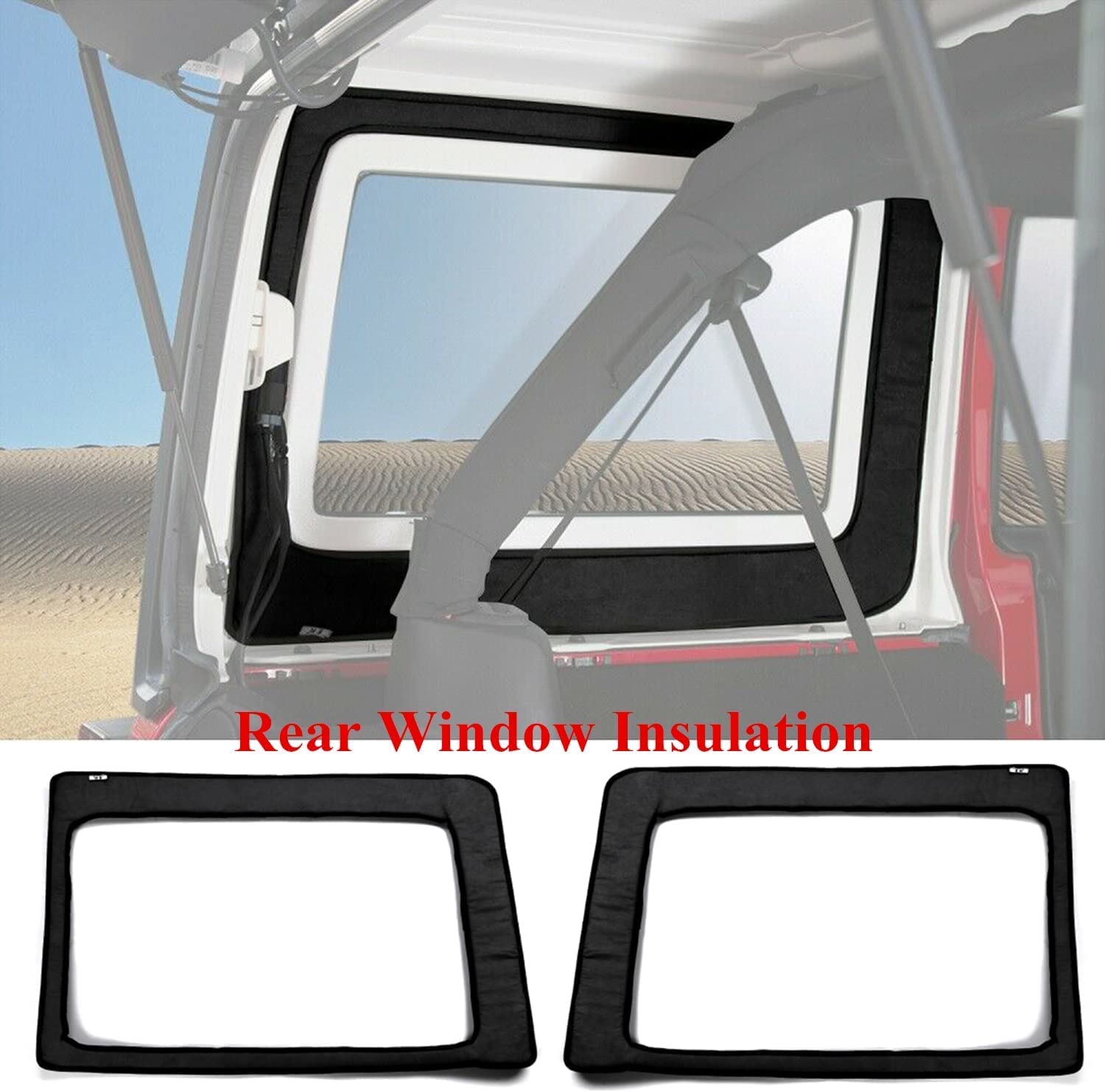 Dachhimmel-Hardtop-Wärmeisolierungs-Kit für die Dachisolierung der Heckscheibe für Jeep Wrangler JK JKU 2012-2017 4-Türer
