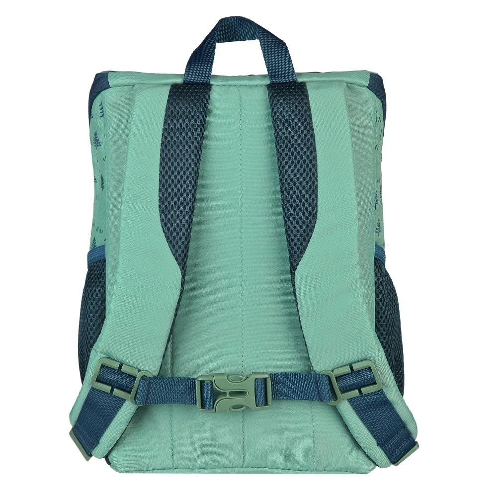 Familando Scooli Mini-Me Kindergarten Rucksack für Jungen und Mädchen | 4-TLG. Set mit Brotdose und Trinkflasche | Ergonomischer Vorschulrucksack für die Kita | Bobby Bär Blau