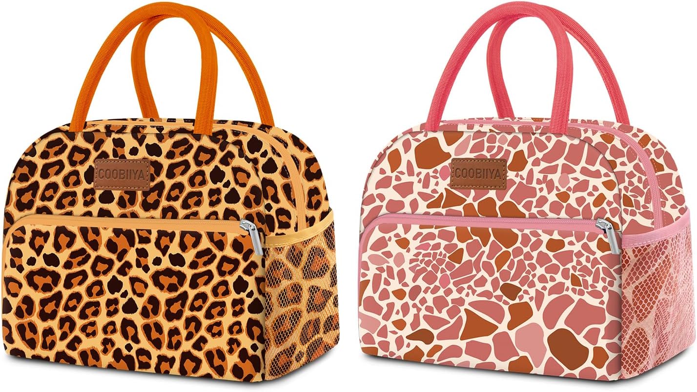 Zyrtty Insulated Lunch Bag For Women & Men - Butterfly Pattern, Large Leakproof Cooler Tote With Shoulder Strap, For Work & Picnic