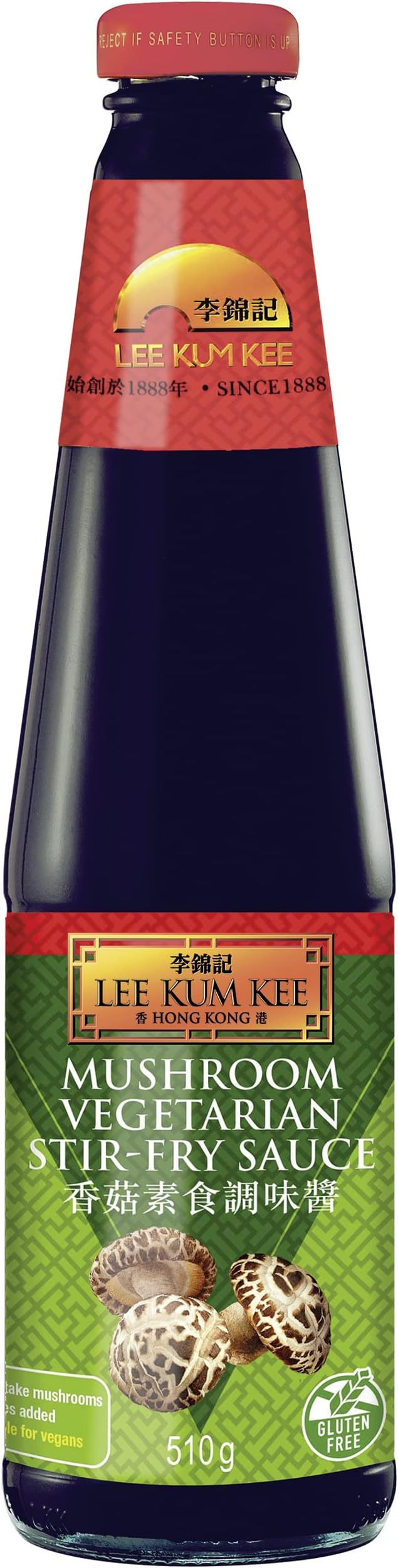 Mushroom Vegetarian Stir‑Fry Sauce 510 g | Gluten‑Free & Vegan – Umami-Rich Shiitake Mushroom Seasoning (Oyster Sauce Alternative)