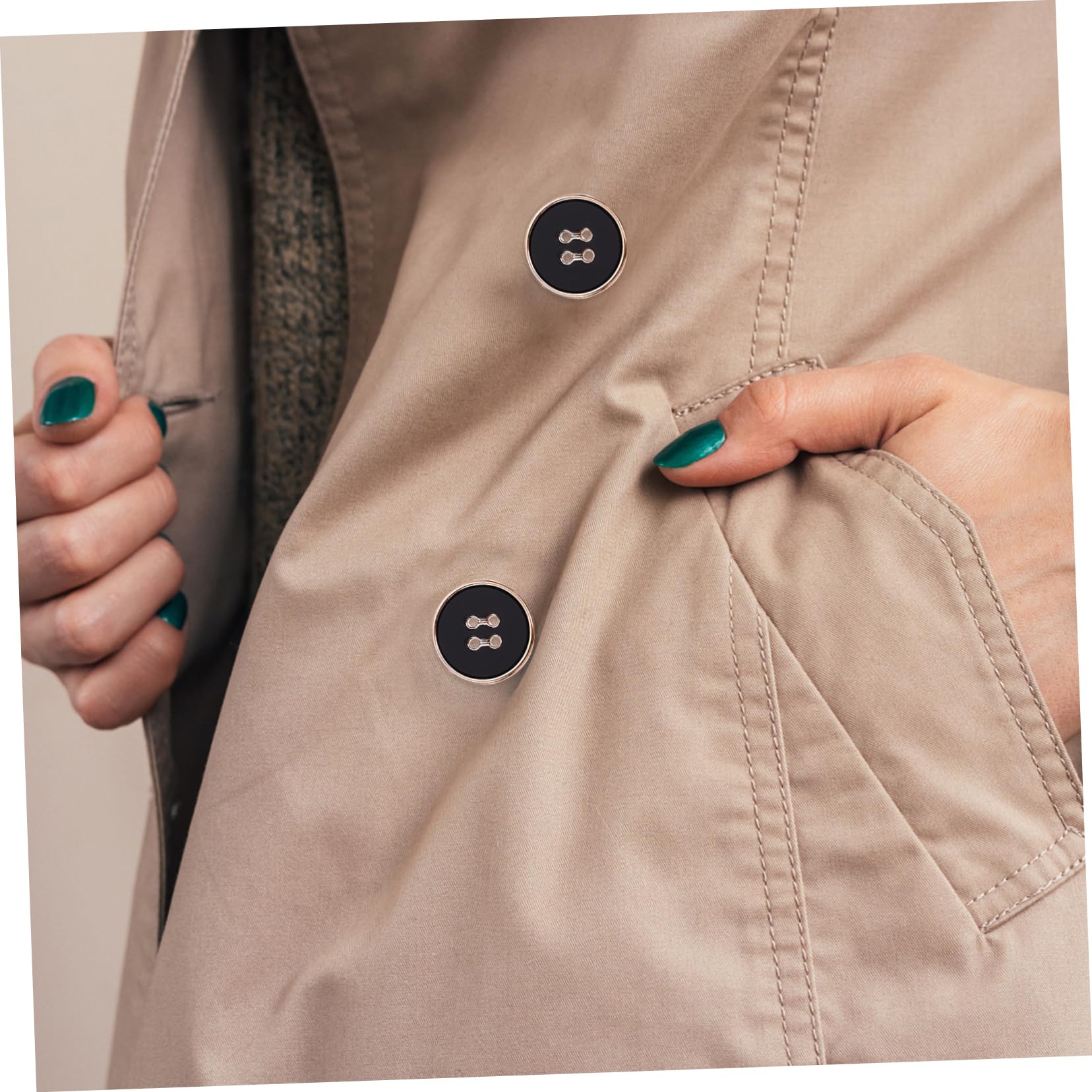 SHINEOFI 150pezzi Bottoni Rotondi Per Cappotto Da Donna Chic e Stile Per Cucito Dorati e Eleganti Accessori Per Moda e Decorazione Abbigliamento