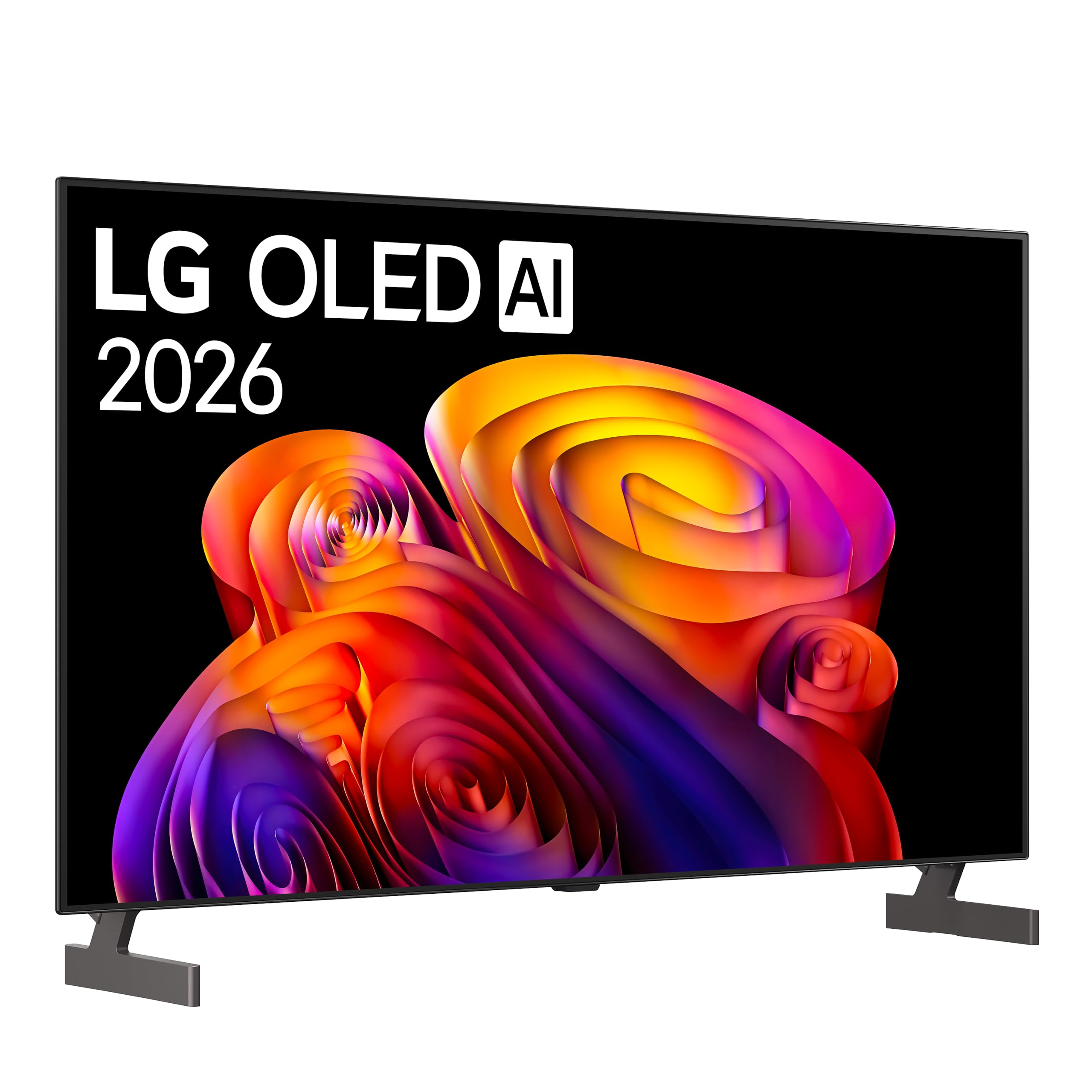 LG OLED AI 48 pollici Serie B6E OLED48B6ELC, Smart TV 4K, Nero perfetto, Dolby Vision & Atmos, Processore α8 Gen3, AI Magic Remote, webOS con Gemini & Copilot, Gaming VRR e G-Sync 4K@120Hz, TV 2026