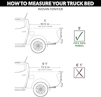 Vista 2 de RealTruck Truxedo Lo Pro - Cubierta suave enrollable para caja de camioneta 592501 Se adapta a Nissan Frontier 2022-2025 con caja de 5 pies 0