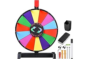 WinSpin 12" Editable Spinning Wheel - Premium Carnival & Trade Show Game