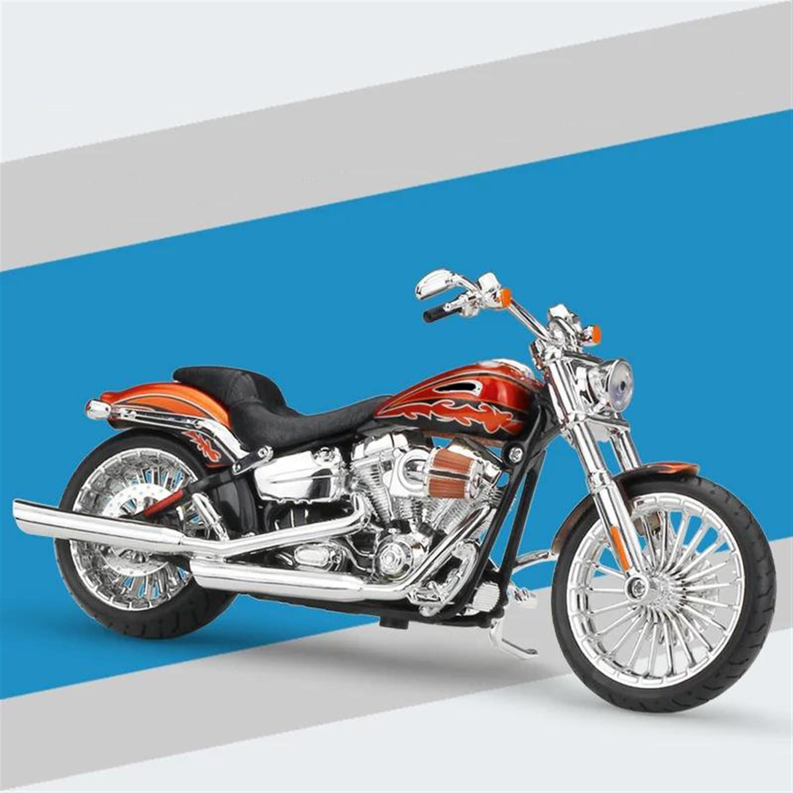 SEYXF Motorbike Toy Motorcycle Model Toy Collection 1/12 for Harley CVO Breakout 2014(with Foam Box)